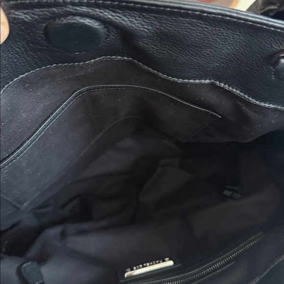 Rachel Zoe Elegant Black Leather Tote Bag - Picture 8 of 8